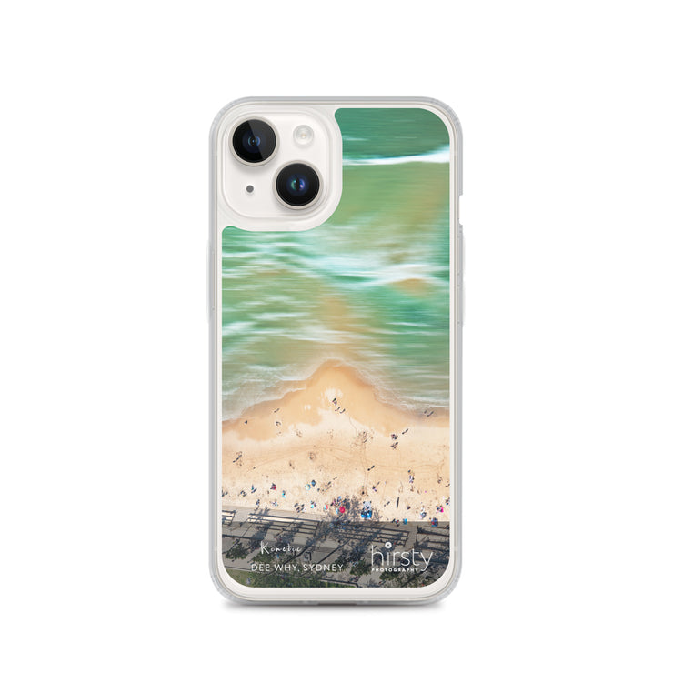 Clear iPhone Case - DEE WHY - 'Kinetic" print