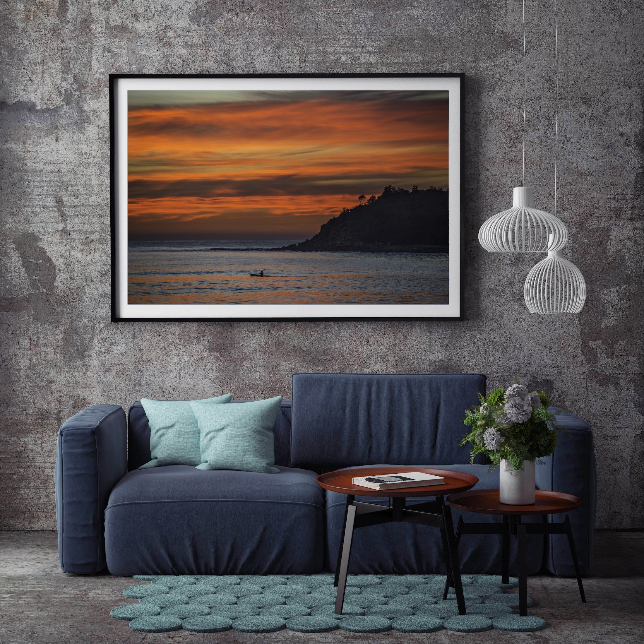 Alone, Manly print