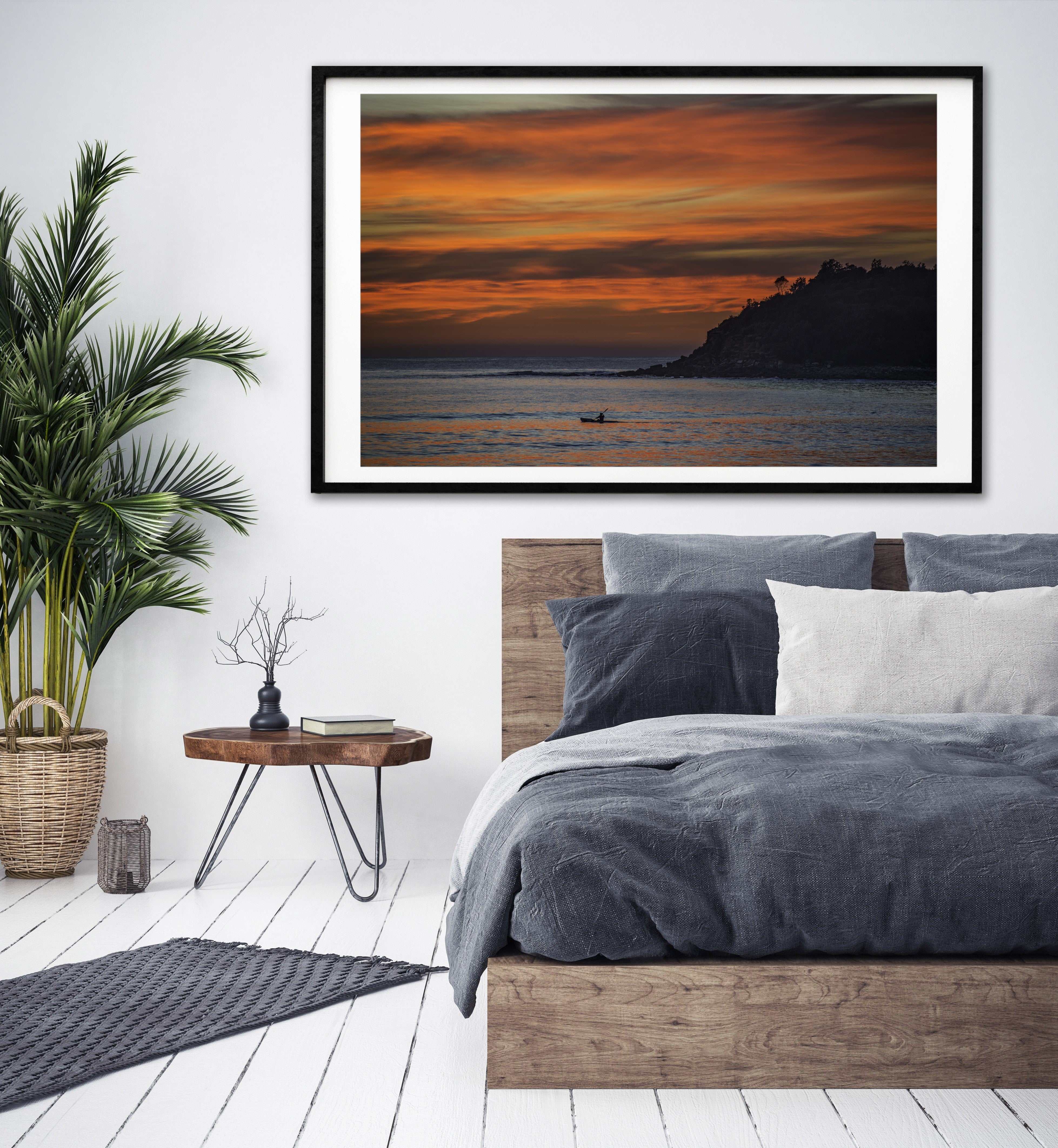 Alone, Manly print