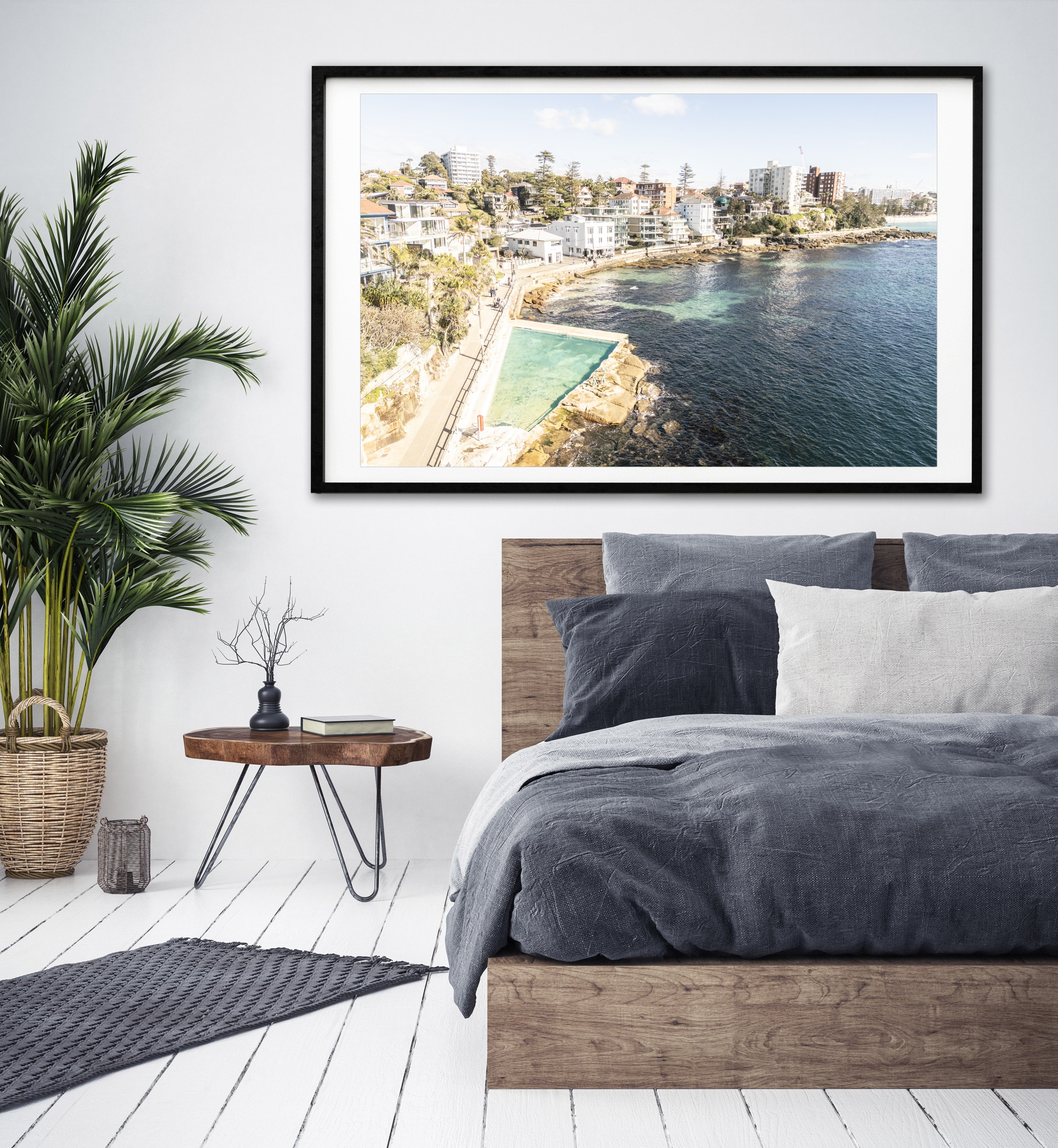 Bathed, Manly print