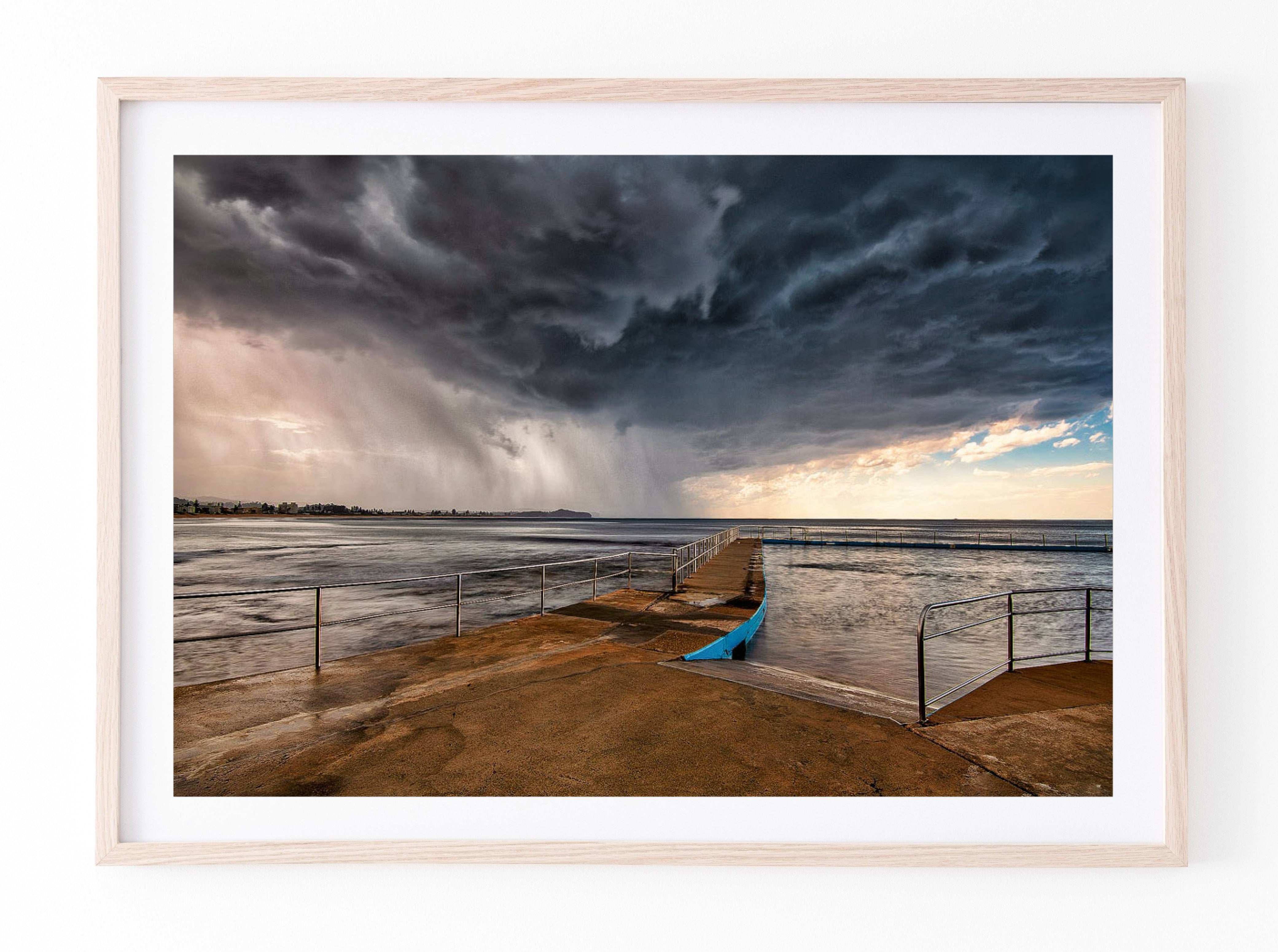 Blowing Through, Collaroy Rock Pool print