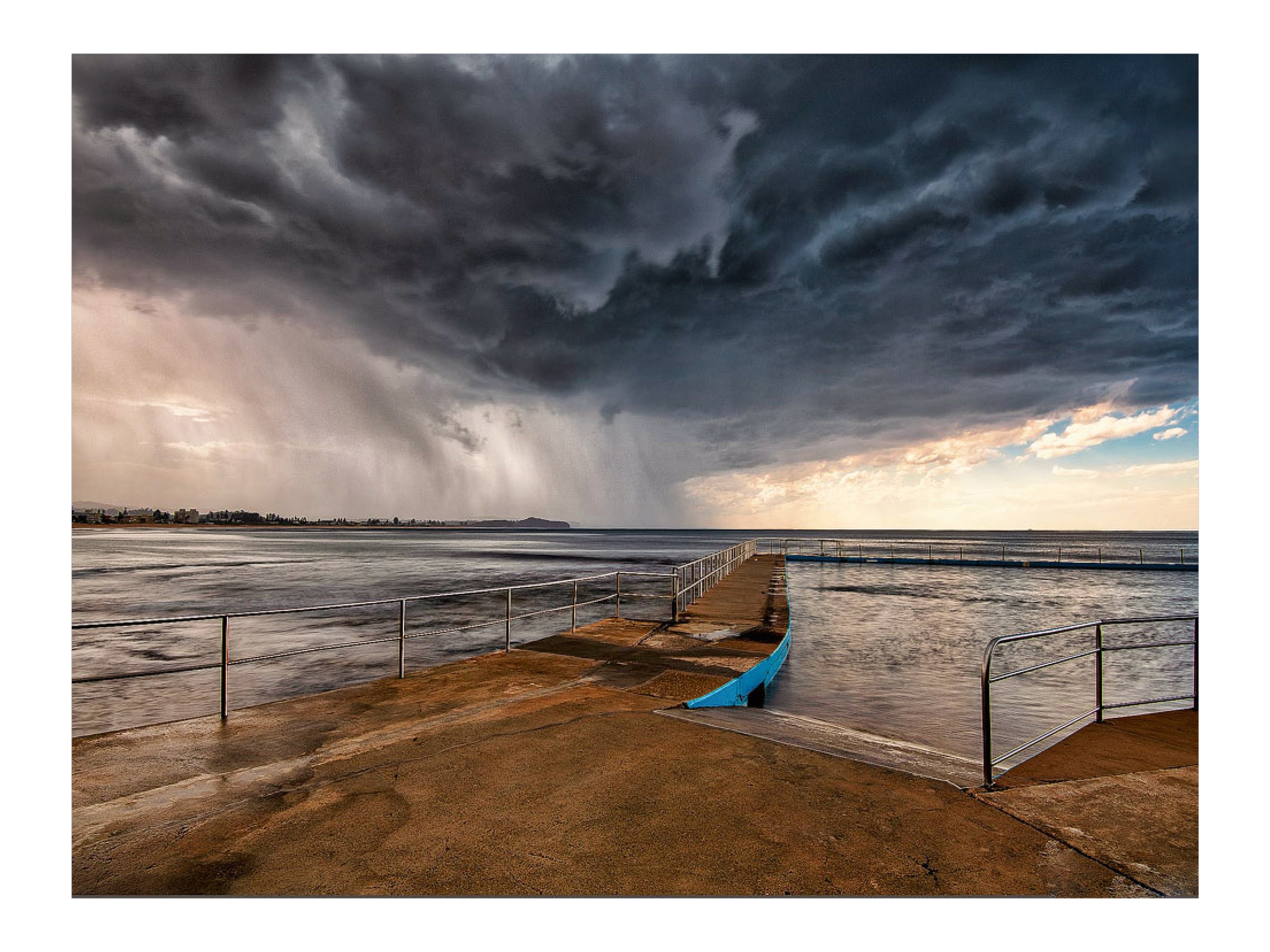 Blowing Through, Collaroy Rock Pool print