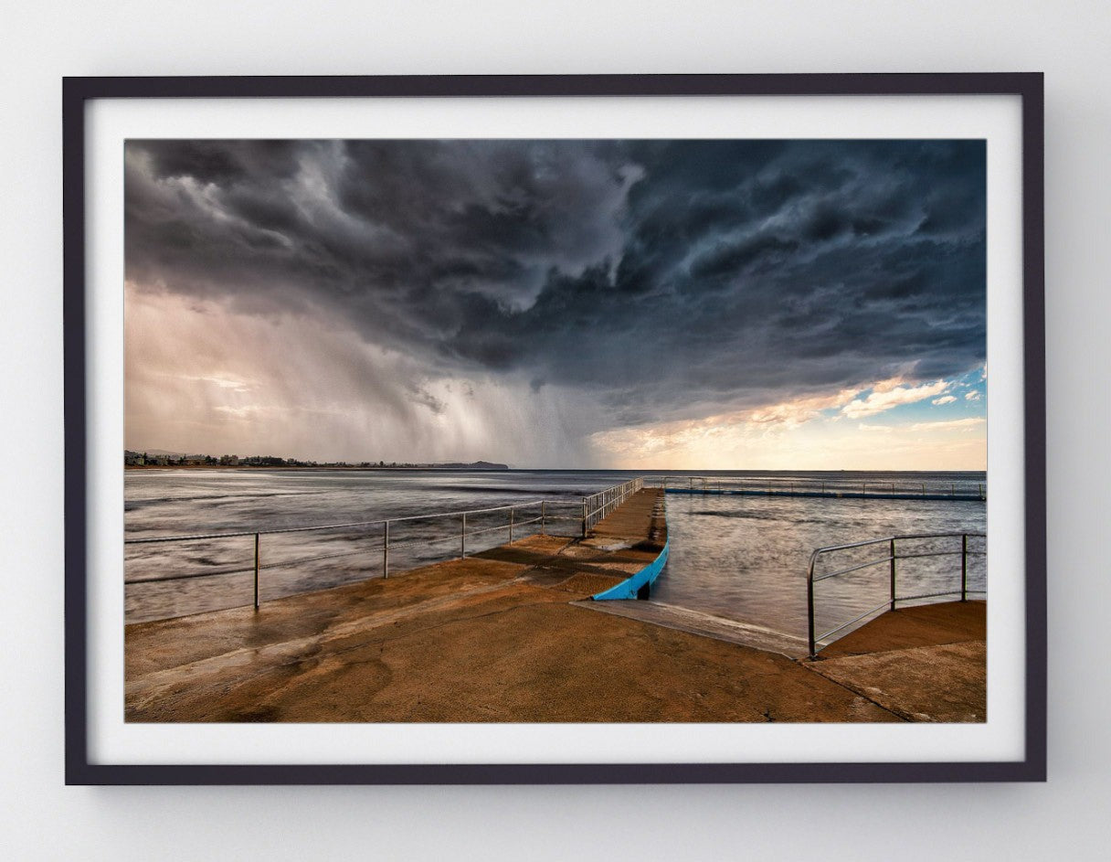 Blowing Through, Collaroy Rock Pool print