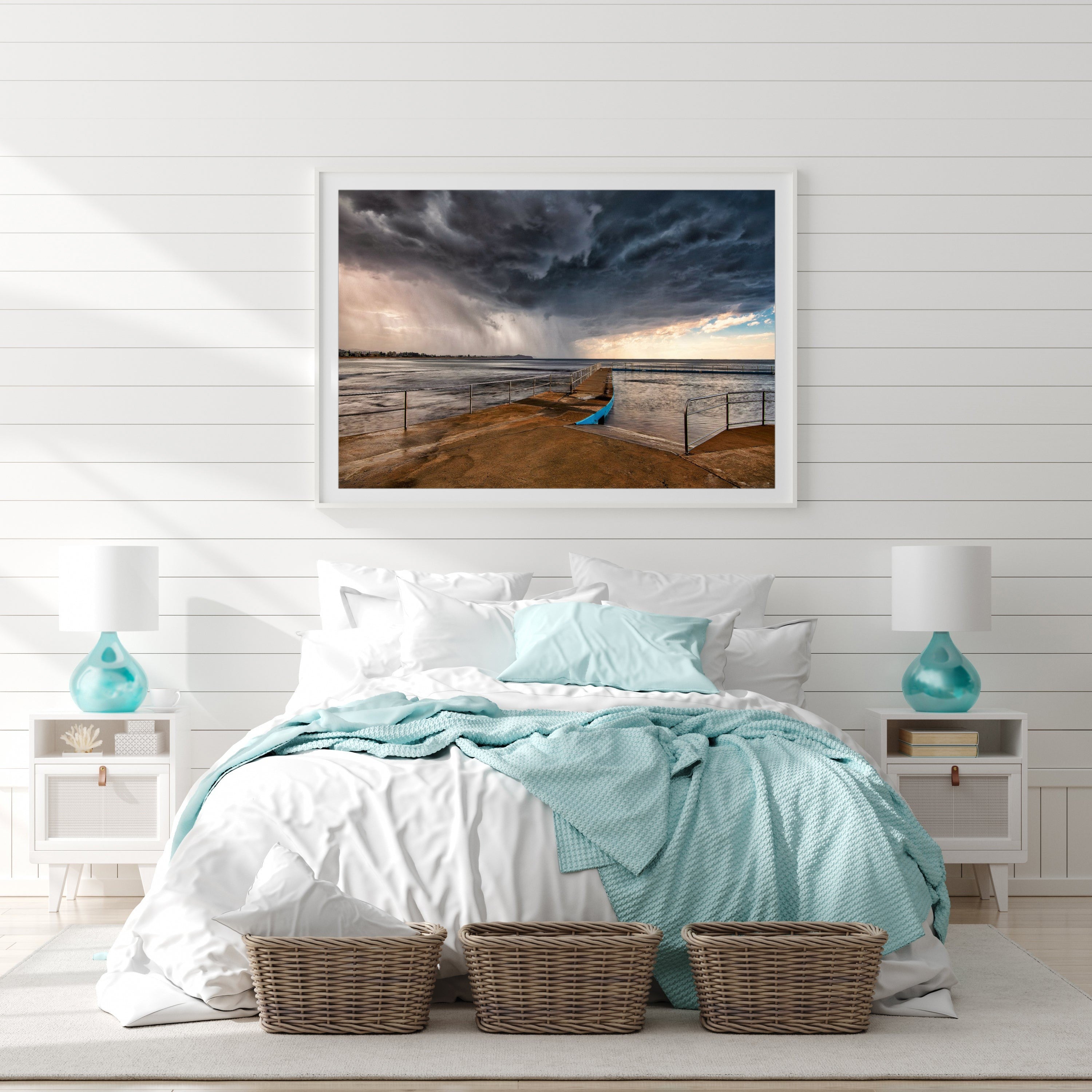 Blowing Through, Collaroy Rock Pool print