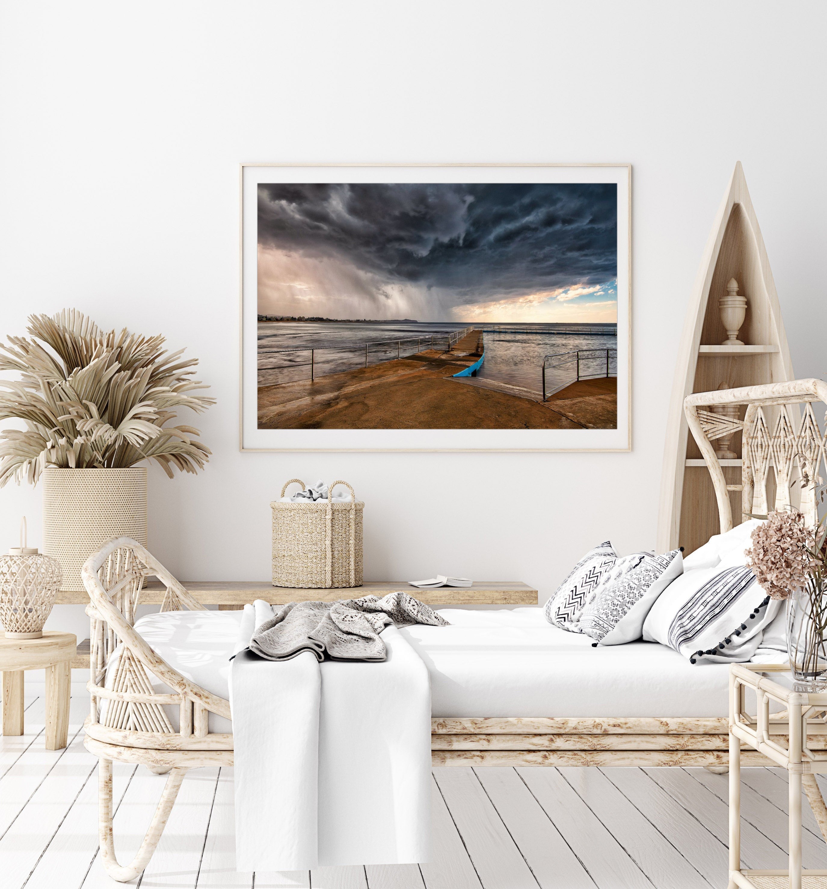 Blowing Through, Collaroy Rock Pool print