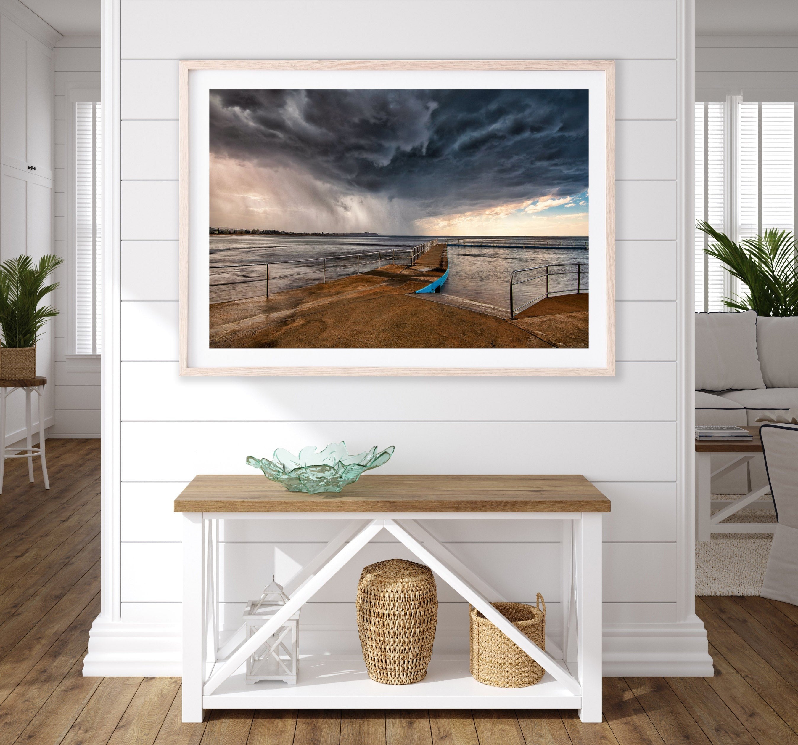 Blowing Through, Collaroy Rock Pool print