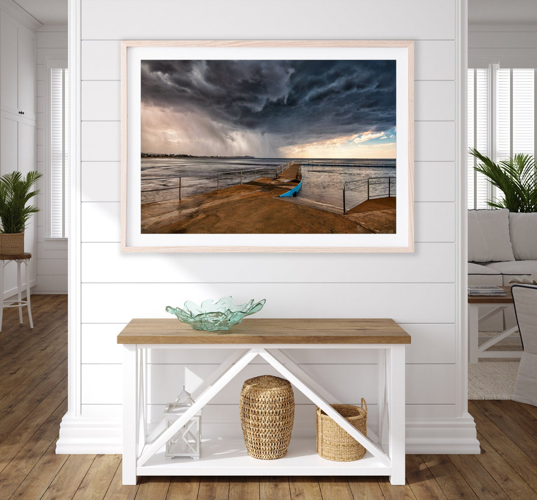 Blowing Through, Collaroy Rock Pool print