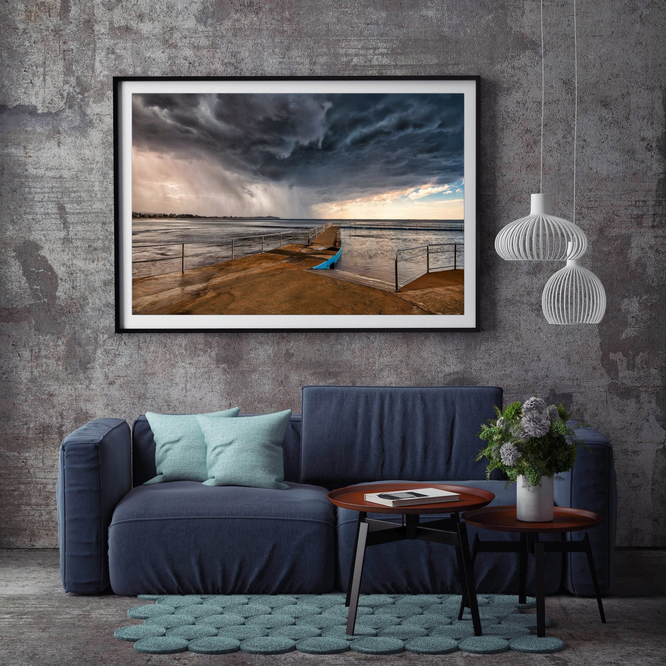 Blowing Through, Collaroy Rock Pool print