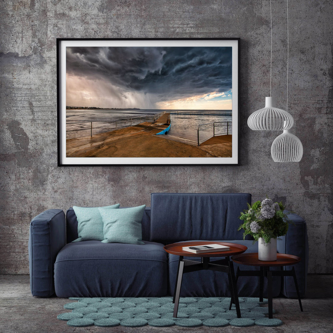 Blowing Through, Collaroy Rock Pool print