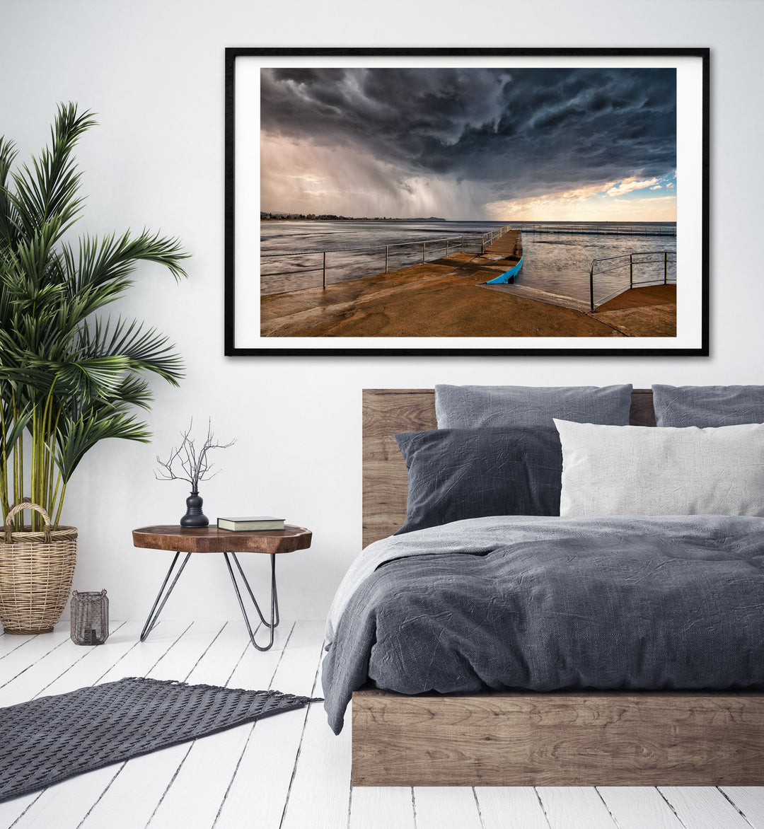 Blowing Through, Collaroy Rock Pool print