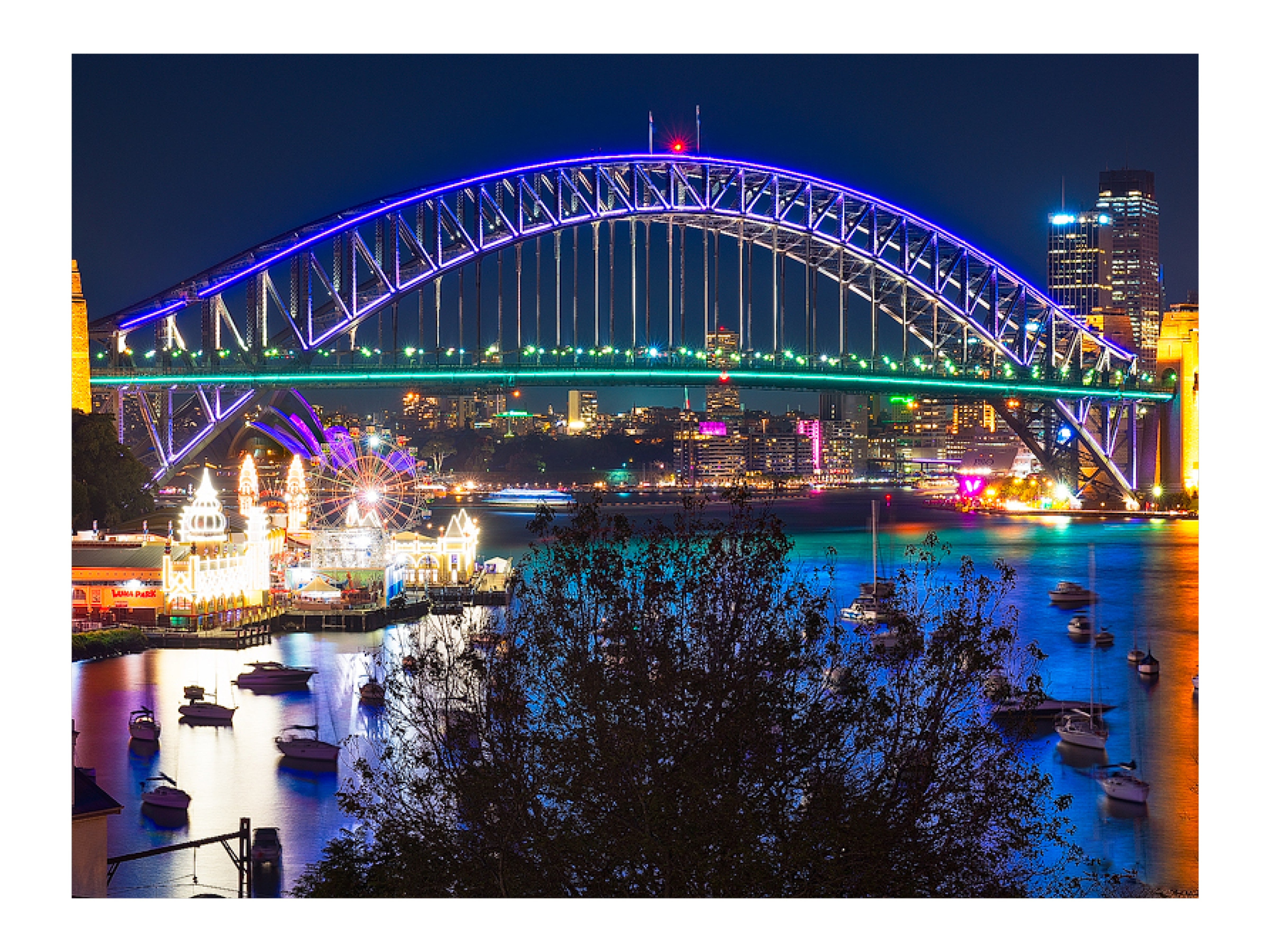 Blue City, Sydney Harbour print