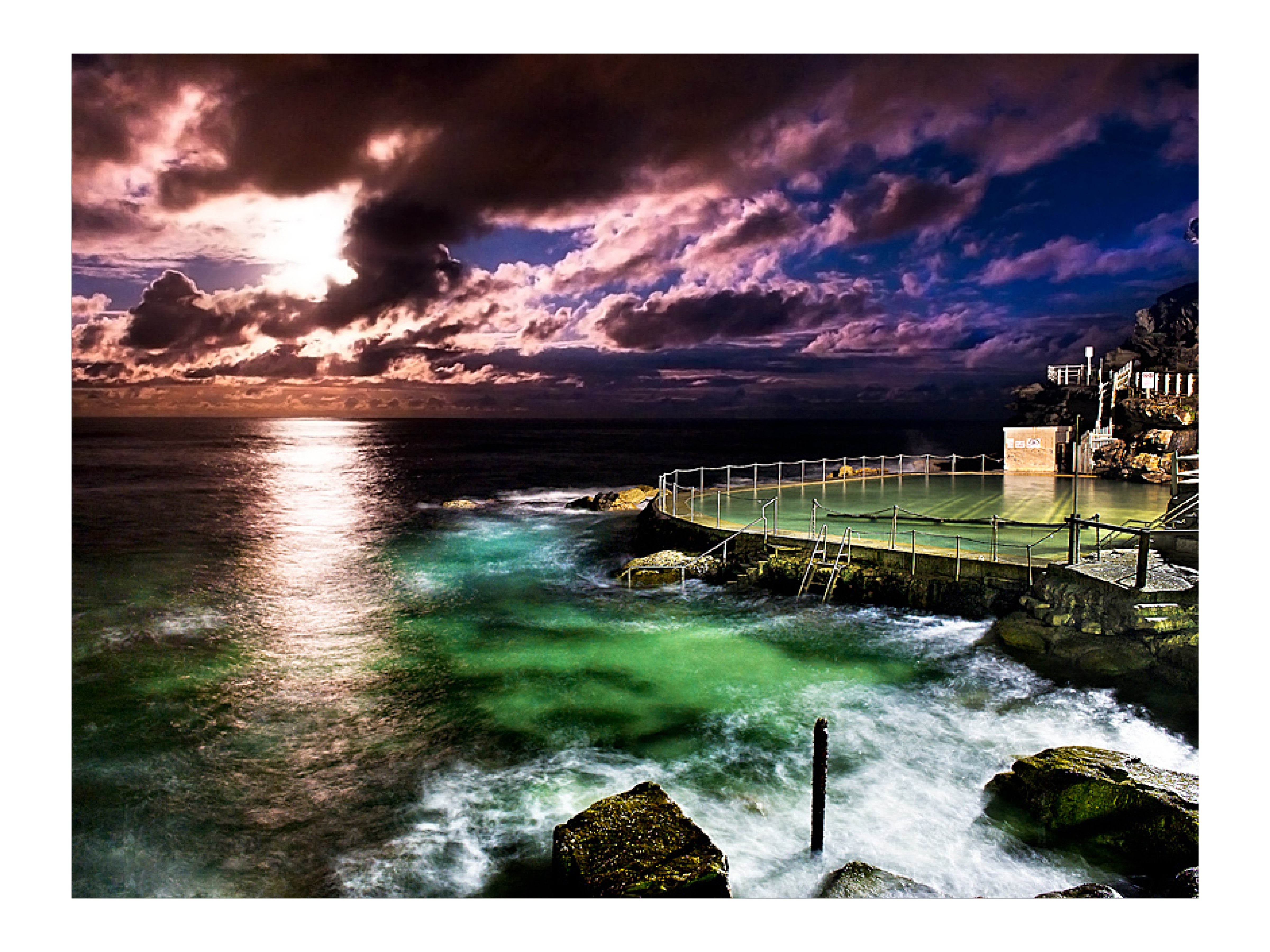 Blue Moon, Bronte Baths print