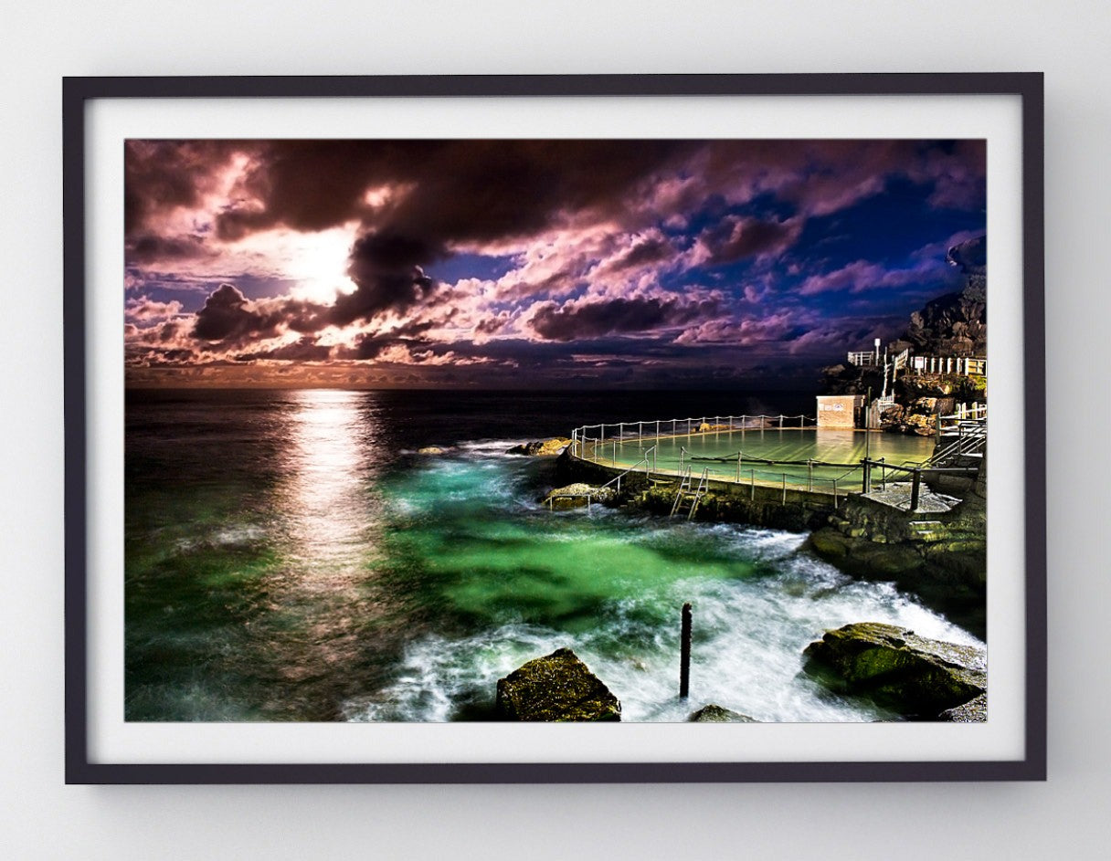 Blue Moon, Bronte Baths print