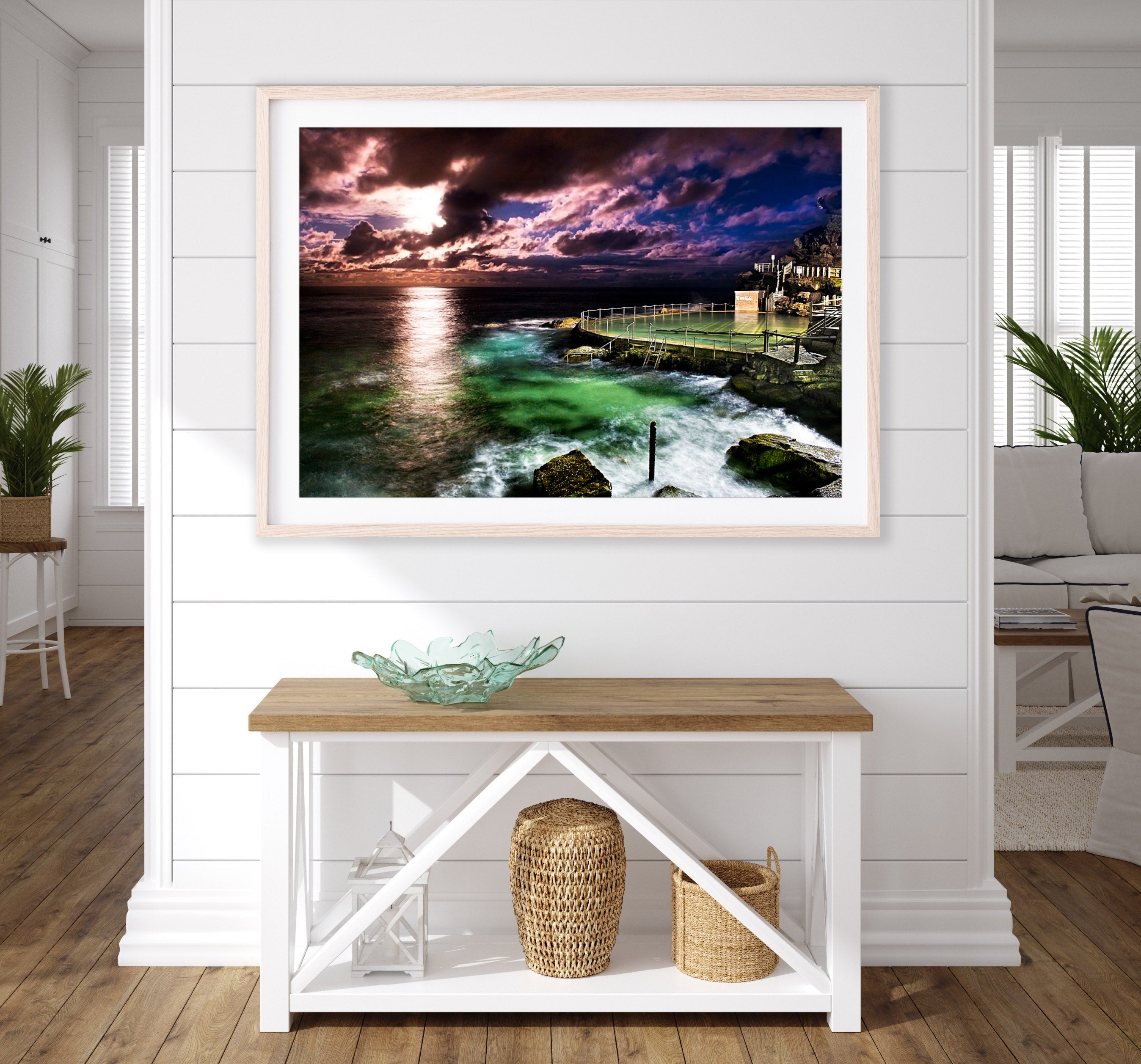 Blue Moon, Bronte Baths print
