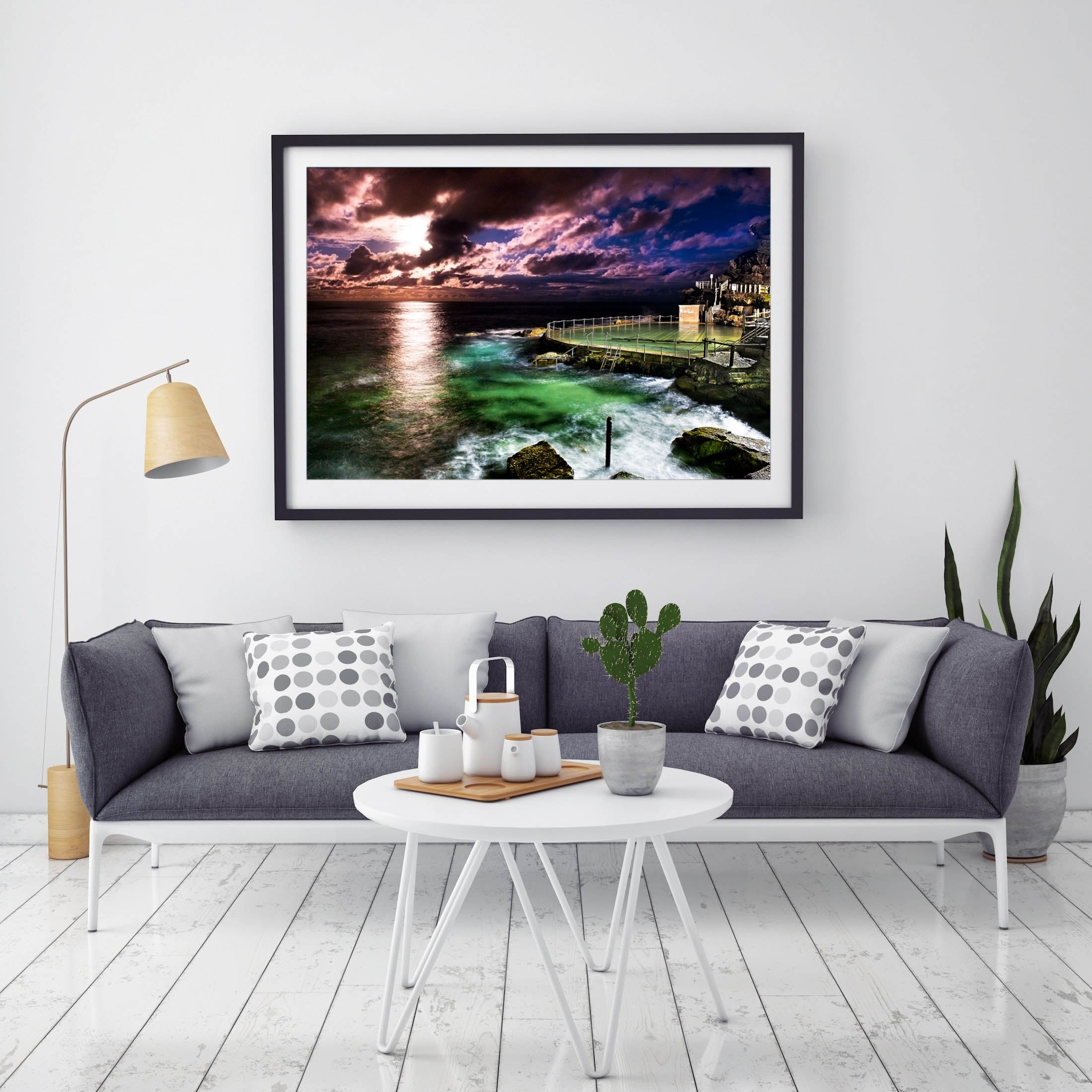 Blue Moon, Bronte Baths print