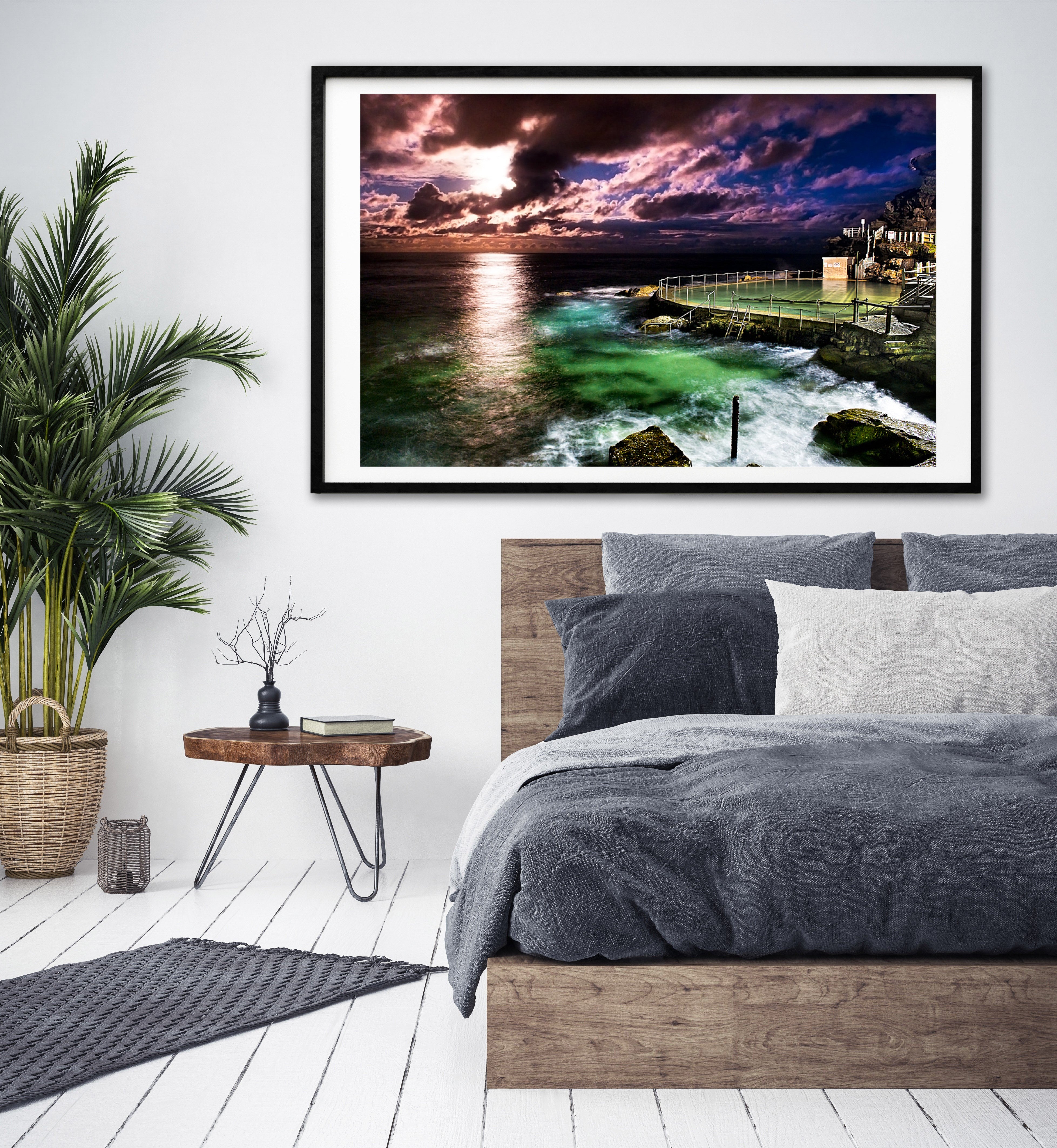 Blue Moon, Bronte Baths print