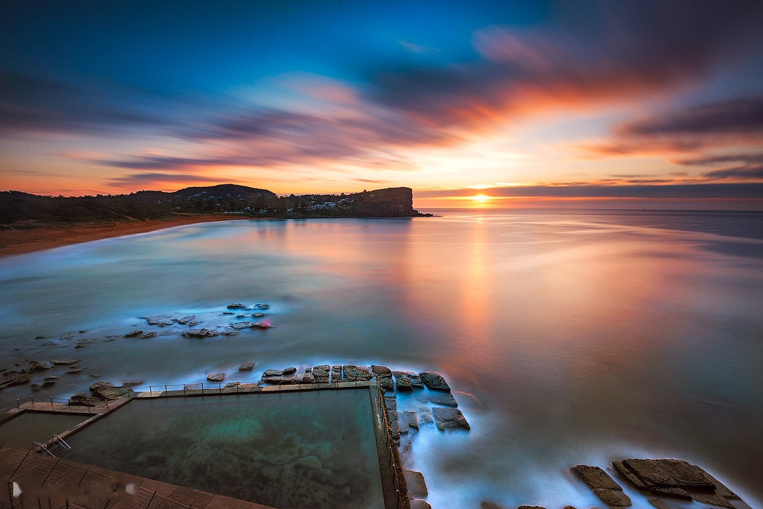 Calm, Avalon Rock Pool print