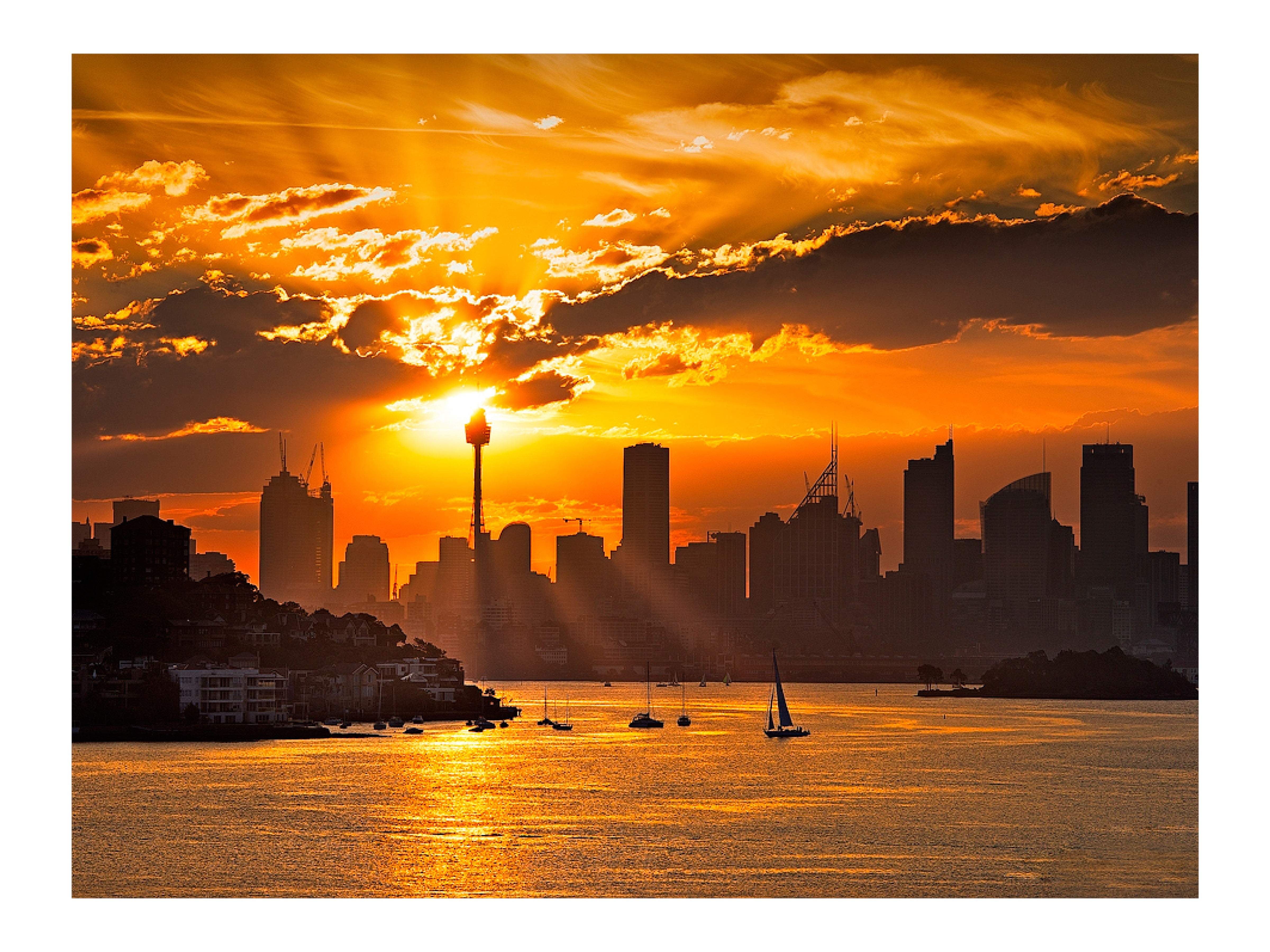 Candle, Sydney Harbour print