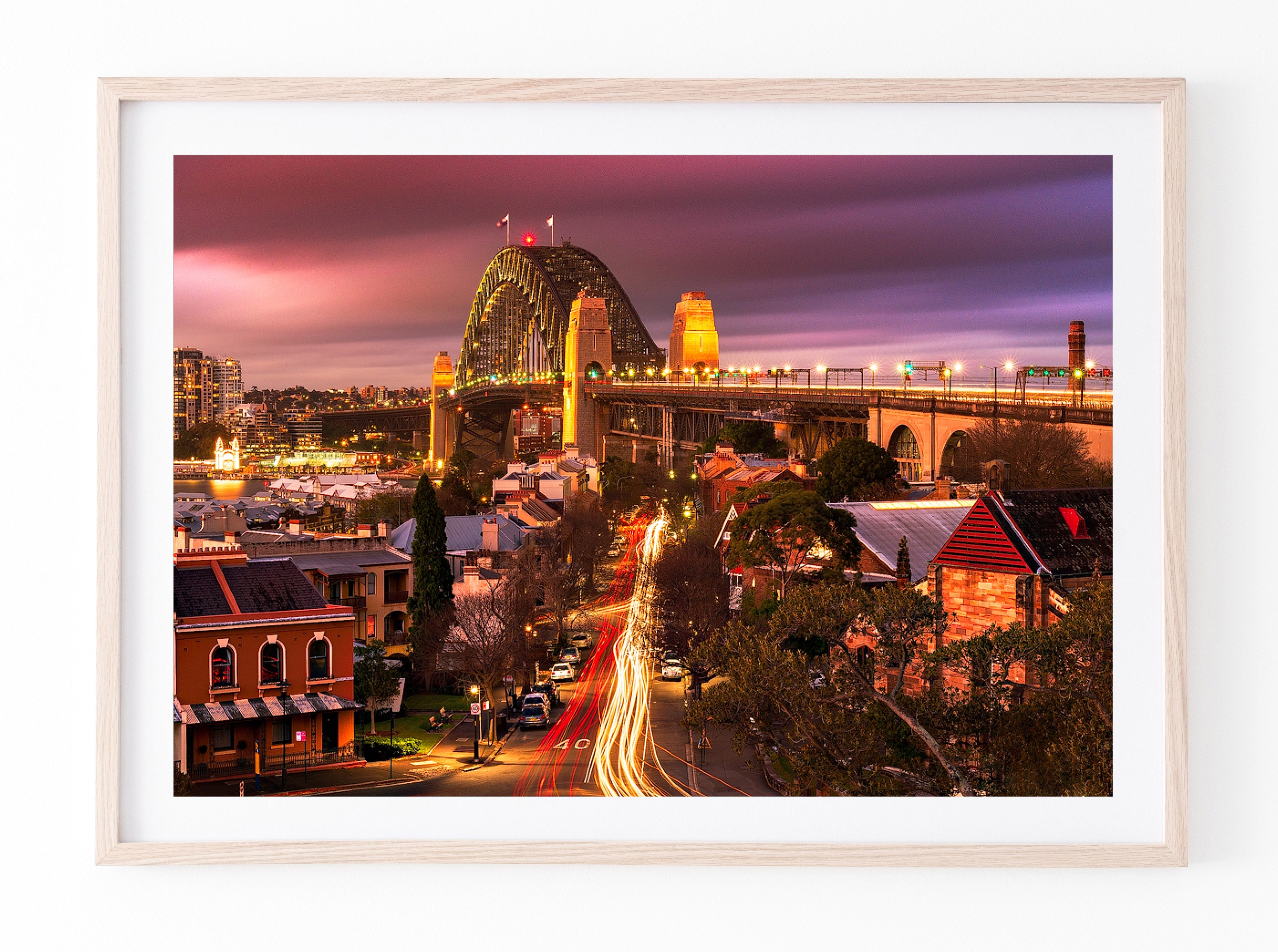 City Lights, Sydney Harbour print