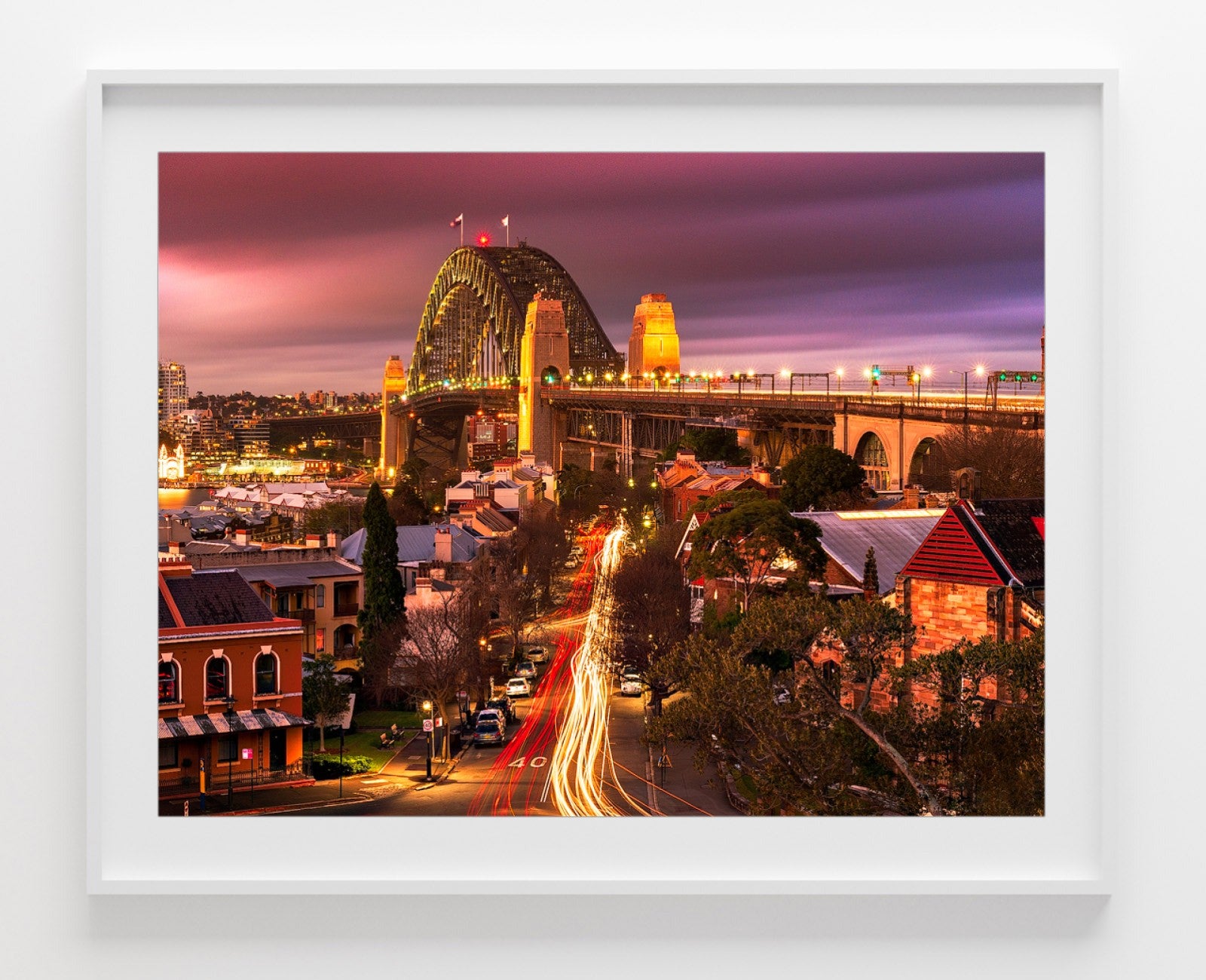 City Lights, Sydney Harbour print