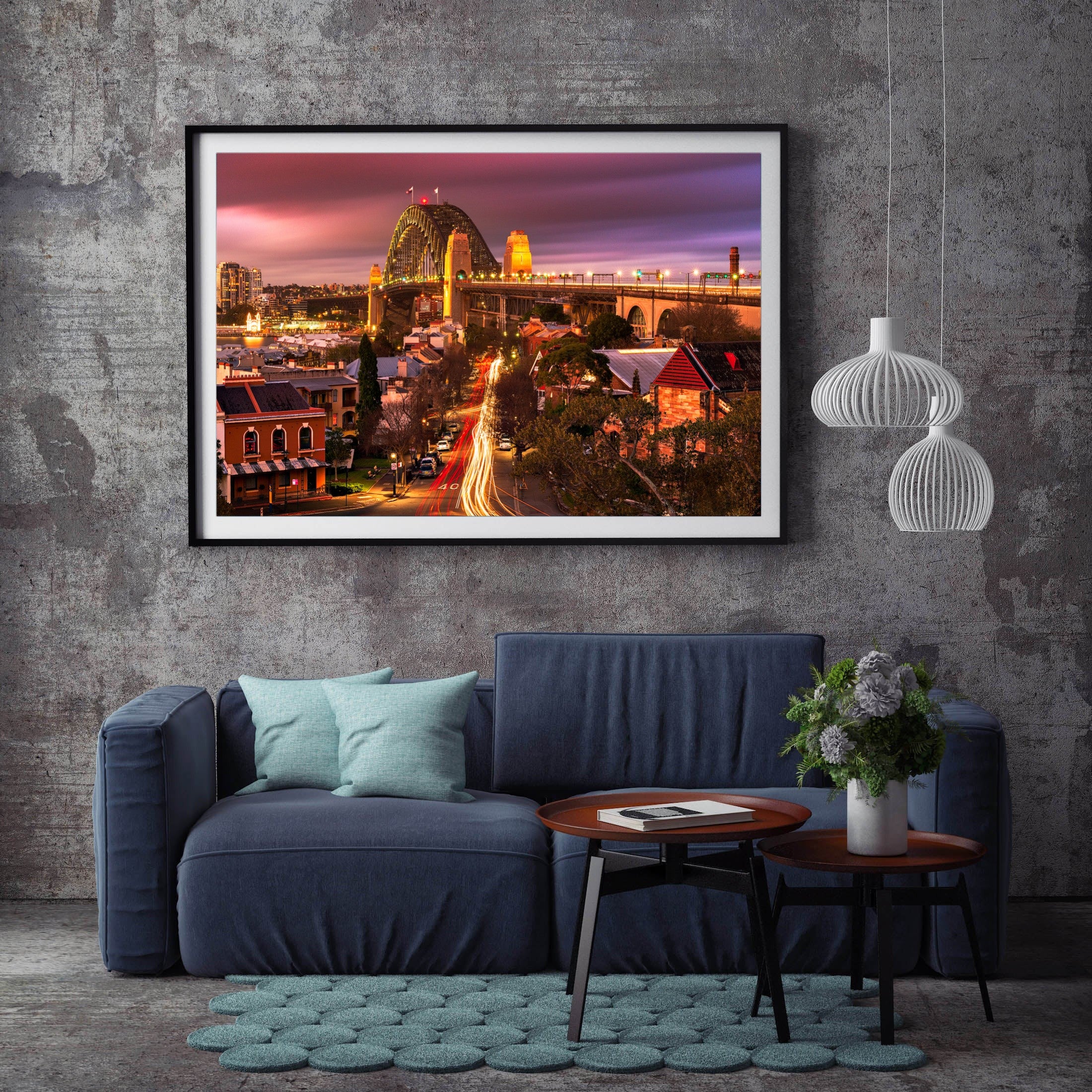 City Lights, Sydney Harbour print