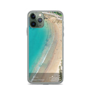 Clear iPhone Case - MANLY - 'Blues' print