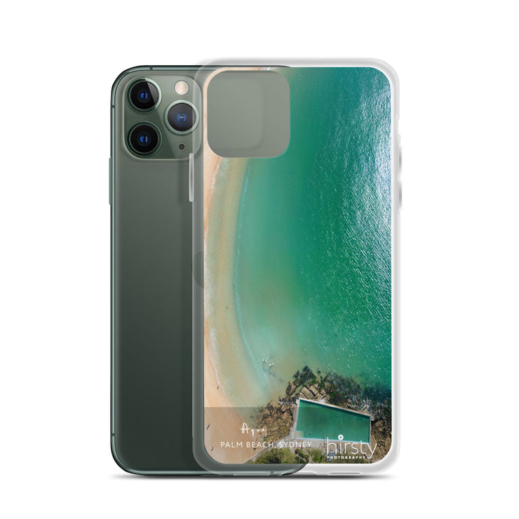 iPhone Clear Case - PALM BEACH - 'Aqua' Print