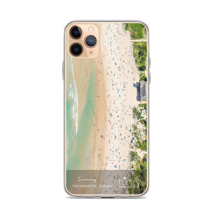 Clear iPhone Case.- FRESHWATER - 'Summery' Print