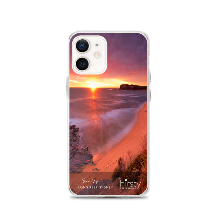 Clear iPhone Case - LONG REEF - 'Sun Up' Print