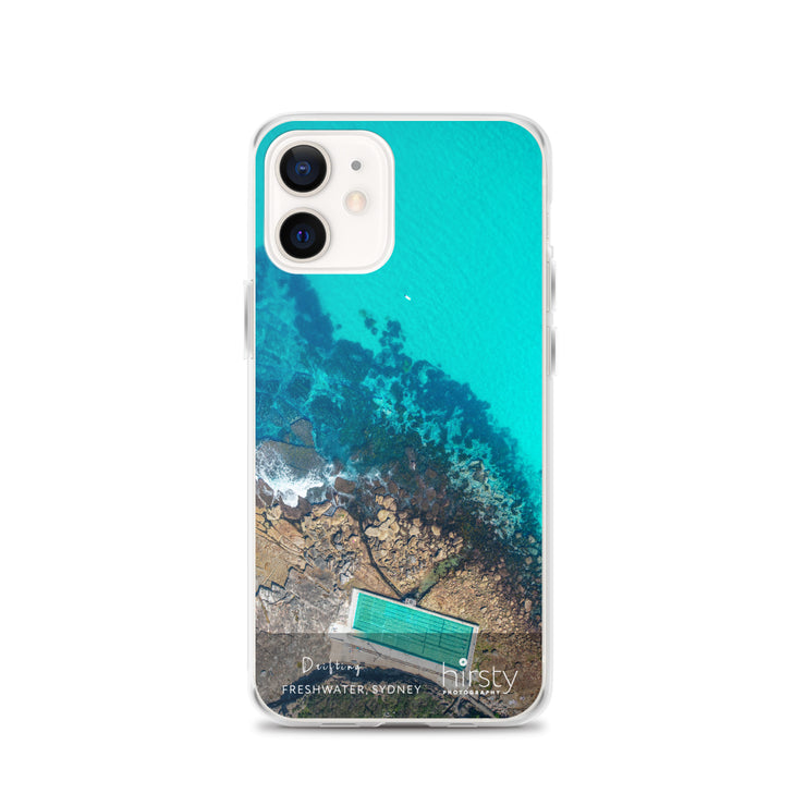 Clear iPhone Case - FRESHWATER - 'Drifting' print
