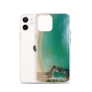 iPhone Clear Case - PALM BEACH - 'Aqua' Print