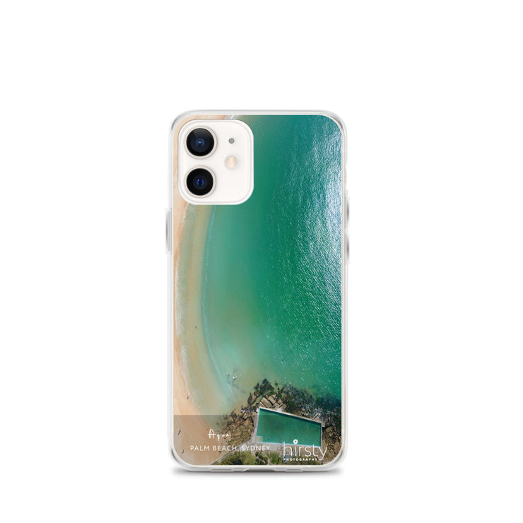 iPhone Clear Case - PALM BEACH - 'Aqua' Print