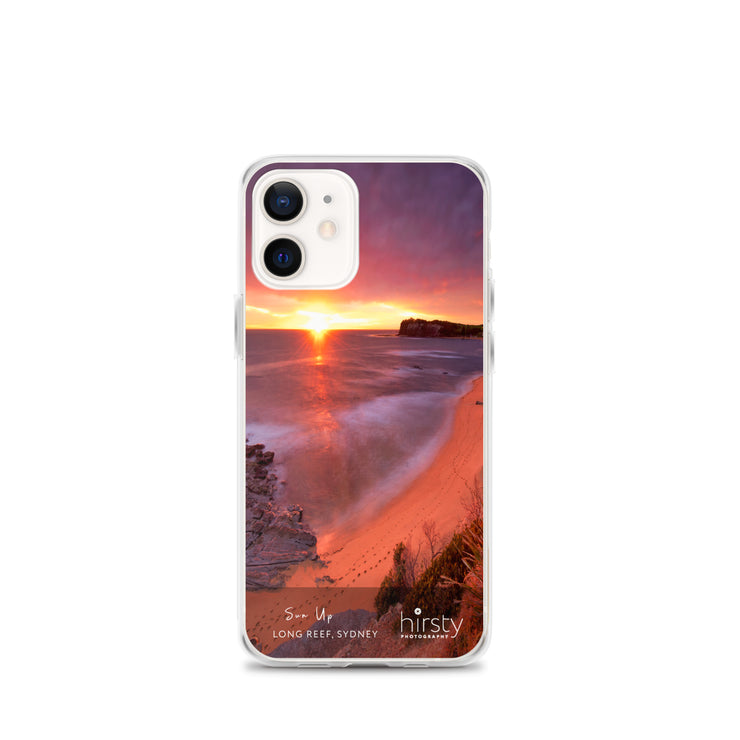 Clear iPhone Case - LONG REEF - 'Sun Up' Print