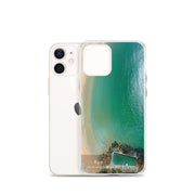 iPhone Clear Case - PALM BEACH - 'Aqua' Print