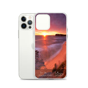 Clear iPhone Case - LONG REEF - 'Sun Up' Print