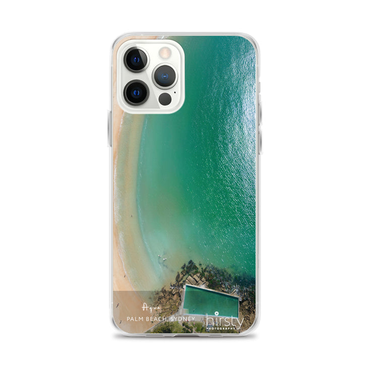 iPhone Clear Case - PALM BEACH - 'Aqua' Print