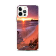 Clear iPhone Case - LONG REEF - 'Sun Up' Print