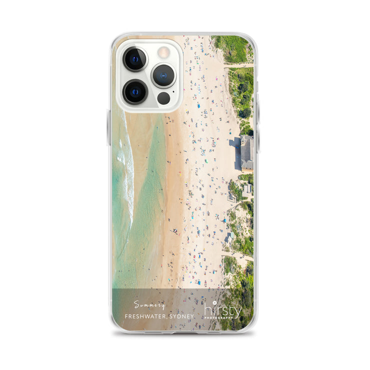 Clear iPhone Case.- FRESHWATER - 'Summery' Print