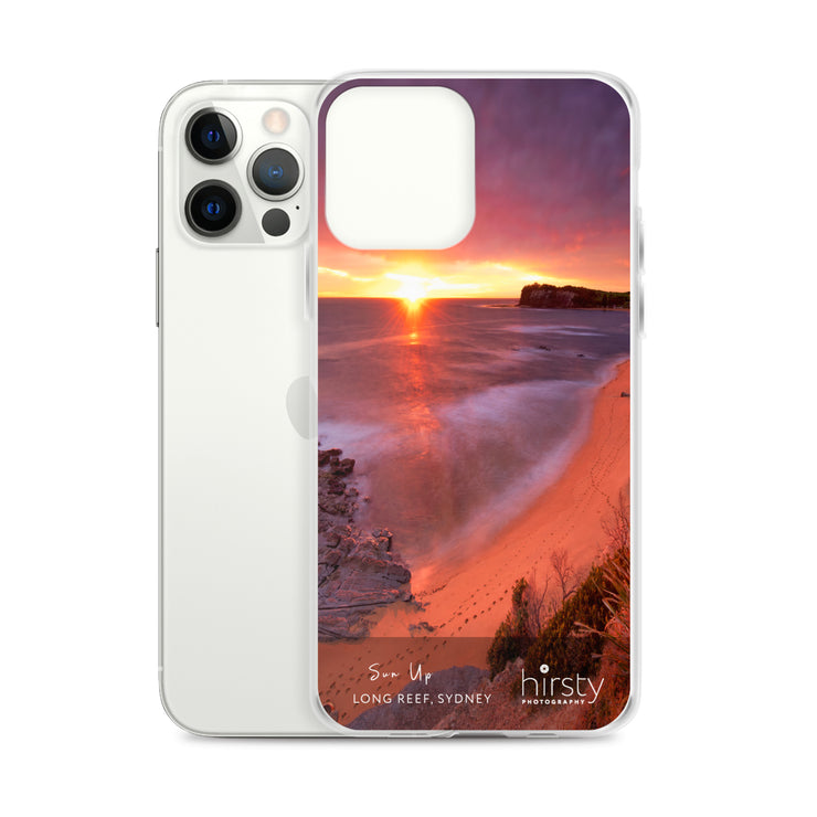 Clear iPhone Case - LONG REEF - 'Sun Up' Print