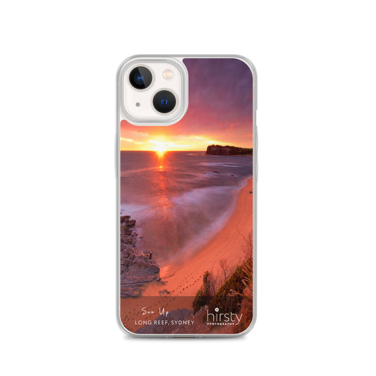 Clear iPhone Case - LONG REEF - 'Sun Up' Print