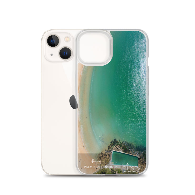 iPhone Clear Case - PALM BEACH - 'Aqua' Print