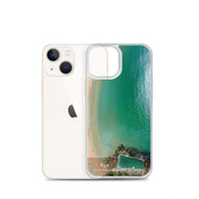 iPhone Clear Case - PALM BEACH - 'Aqua' Print