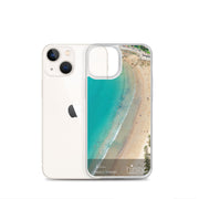 Clear iPhone Case - MANLY - 'Blues' print