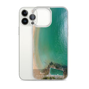 iPhone Clear Case - PALM BEACH - 'Aqua' Print