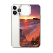 Clear iPhone Case - LONG REEF - 'Sun Up' Print