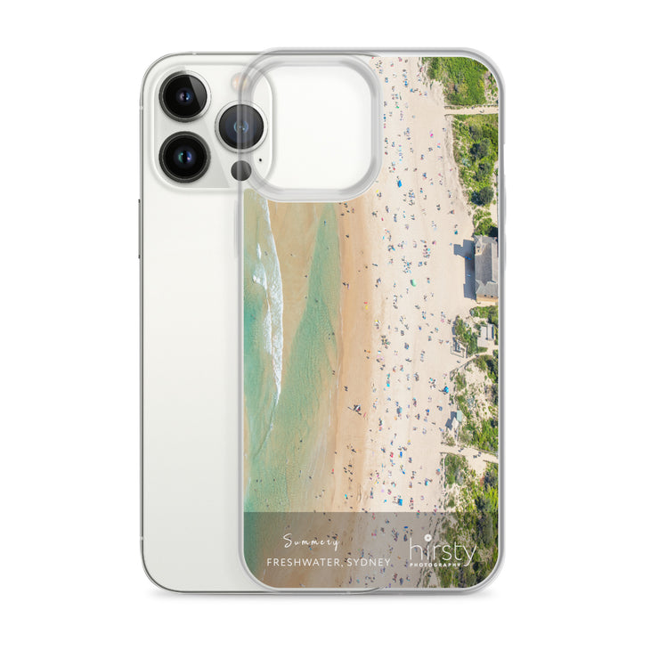 Clear iPhone Case.- FRESHWATER - 'Summery' Print