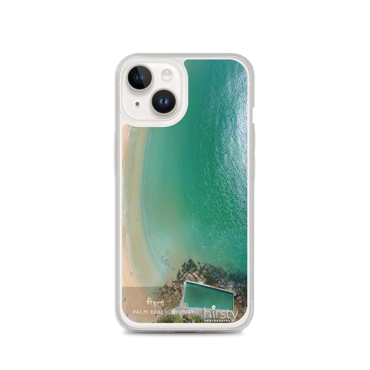 iPhone Clear Case - PALM BEACH - 'Aqua' Print