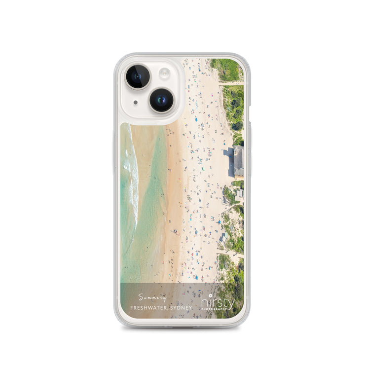 Clear iPhone Case.- FRESHWATER - 'Summery' Print