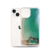 iPhone Clear Case - PALM BEACH - 'Aqua' Print