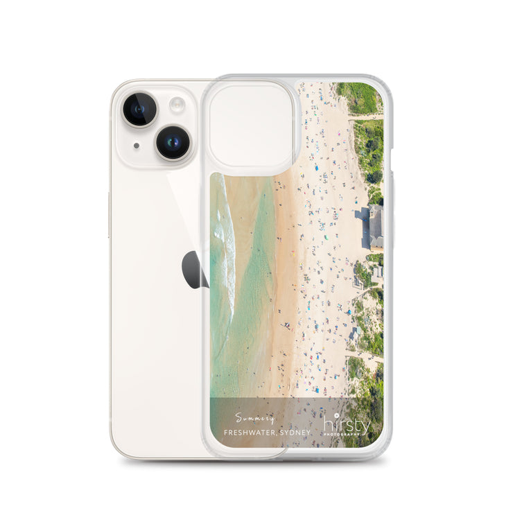 Clear iPhone Case.- FRESHWATER - 'Summery' Print